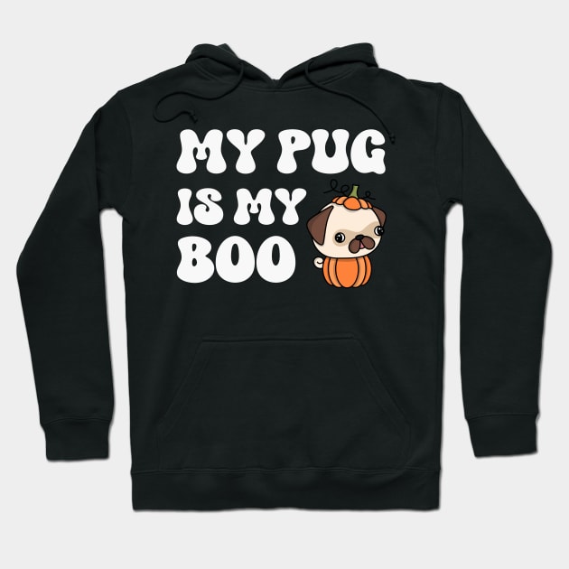 Pug Halloween Hoodie by RefinedApparelLTD